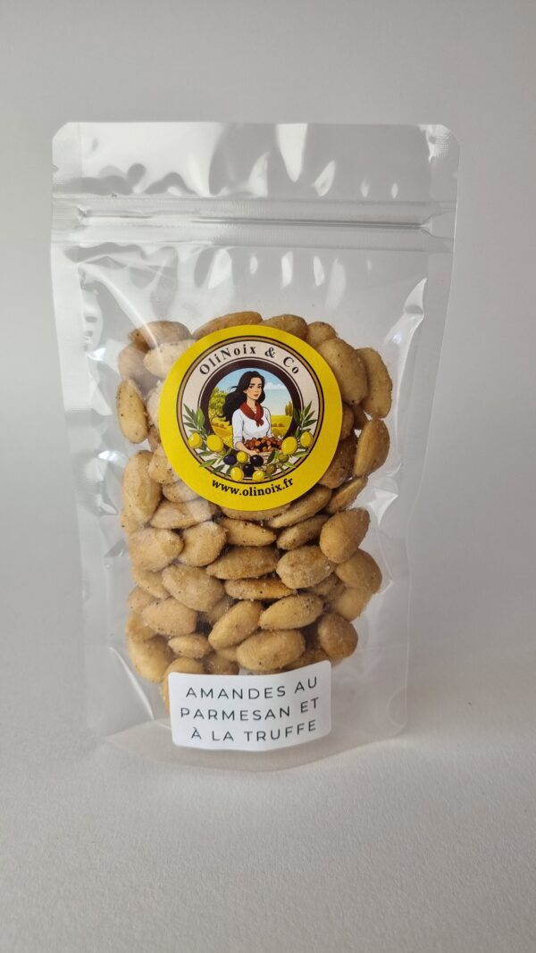 Amandes grillées et salées à la truffe et au parmesan – Image 3