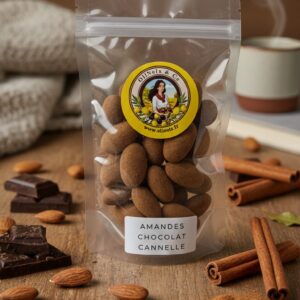 Amandes aux chocolat et à la cannelle