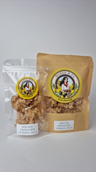 Rochers de cacahuètes au chocolat, caramel et sel de mer – Image 3