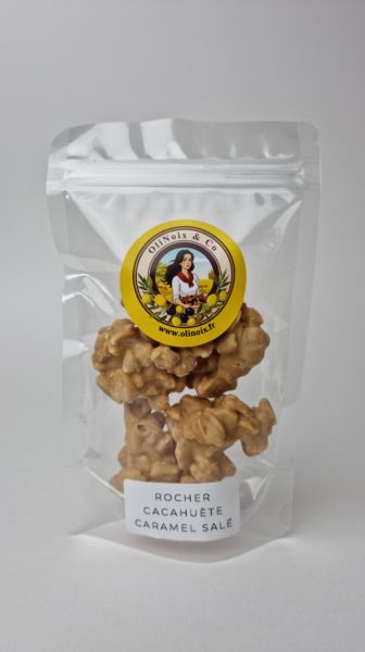 Rochers de cacahuètes au chocolat, caramel et sel de mer – Image 4