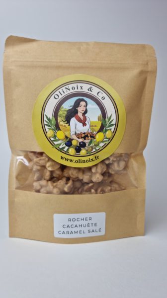 Rochers de cacahuètes au chocolat, caramel et sel de mer – Image 5